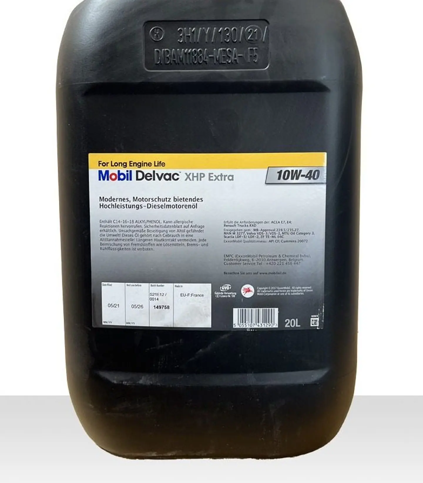 Mobil Delvac XHP Extra 10W-40, 208L 1