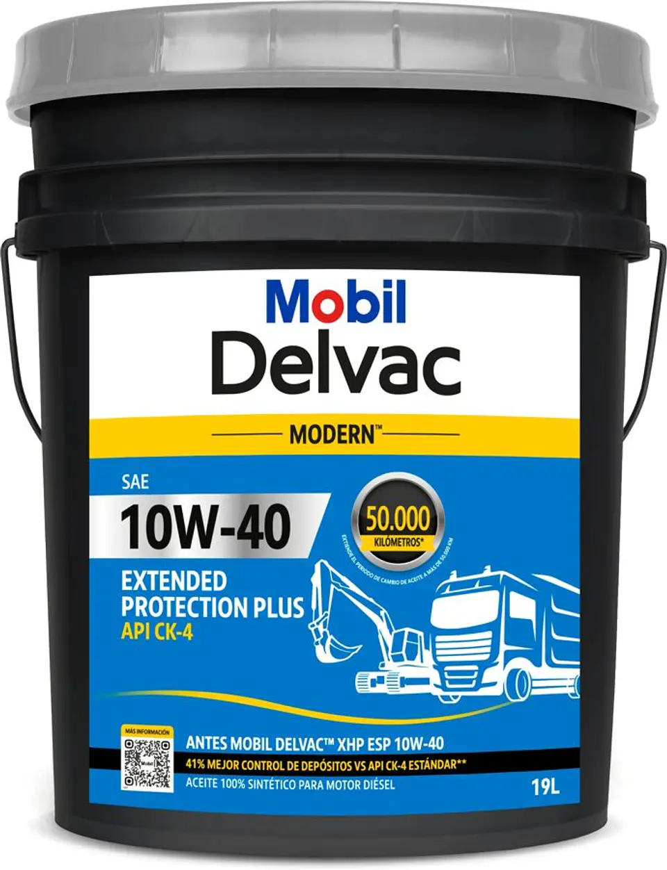 M Delvac Modern 10W-40 Ext Prot Pl, 19L Mobil 1