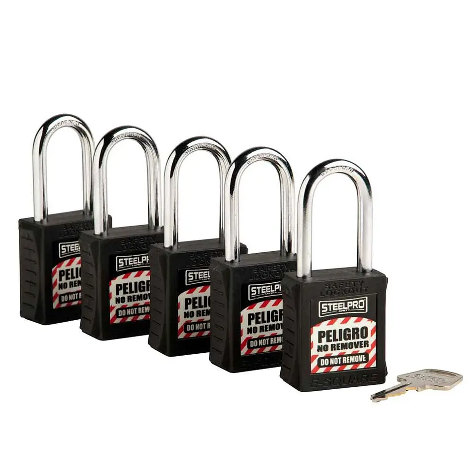 Kit de 5 Candados Mk Steelpro X10 Negro 1
