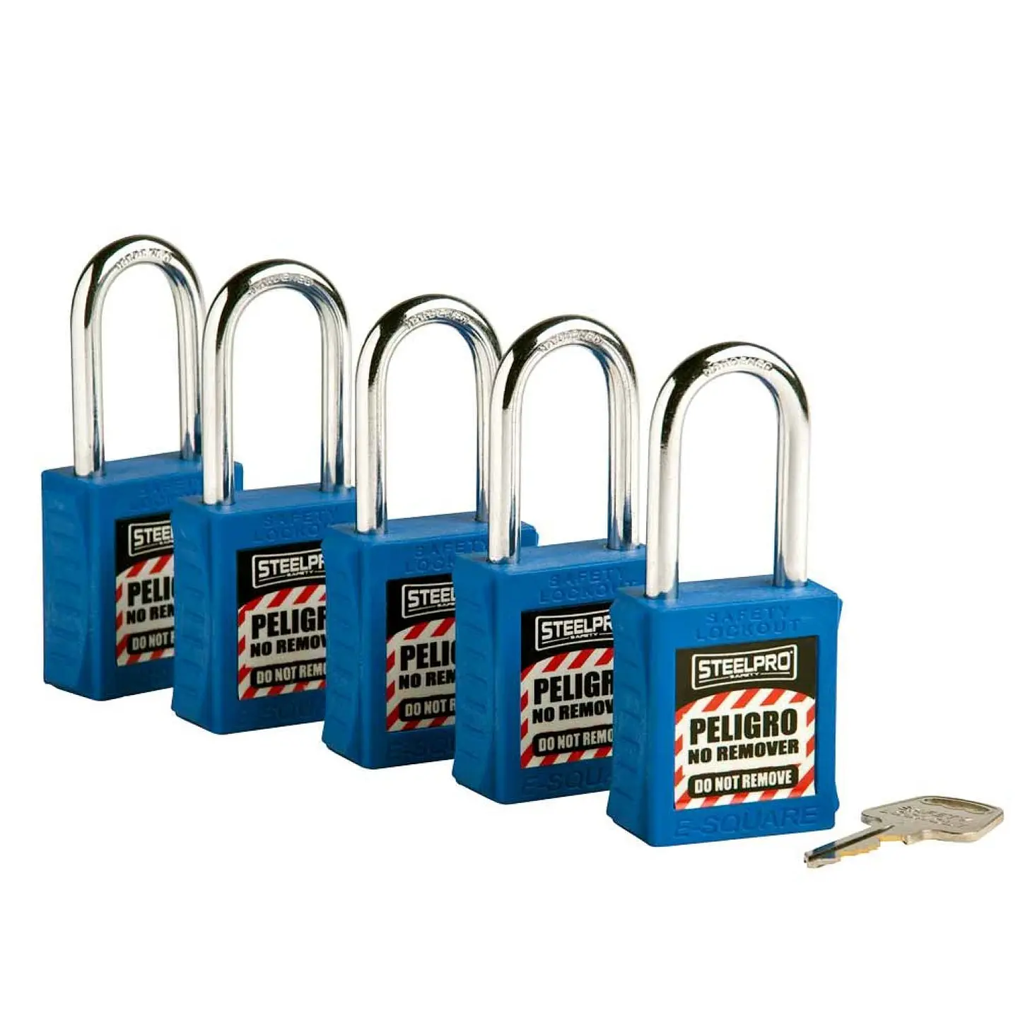 Kit de 5 Candados Mk Steelpro X10 Azul 1