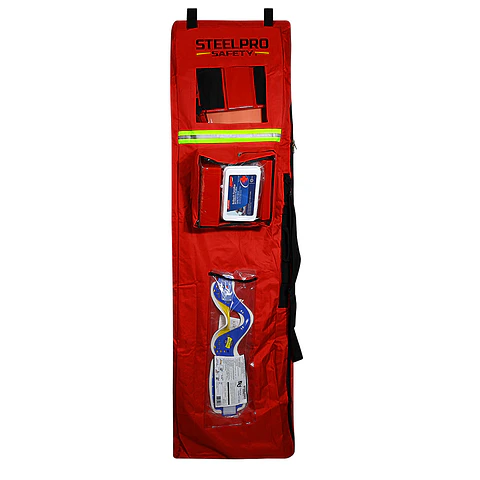 Kit Rescate de Emergencia (funda+botiquin+tabla+ Cintas+ Collar Cervical+inmovilizador Cabeza) Steelpro