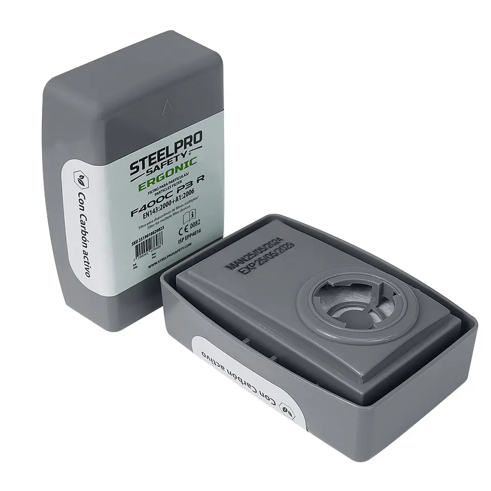 Filtro Ergonic F400CP3R Particulas y Olores Molestos Par Steelpro 1
