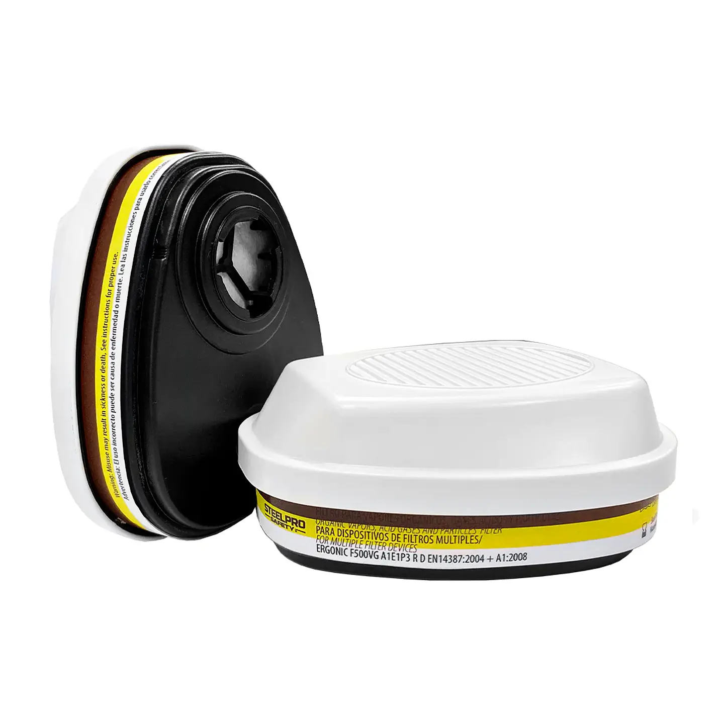 Filtro Ergonic F500VGP3 A1E1 P3 R Gases Acidos, V.organicos y Particulas Par Steelpro 1