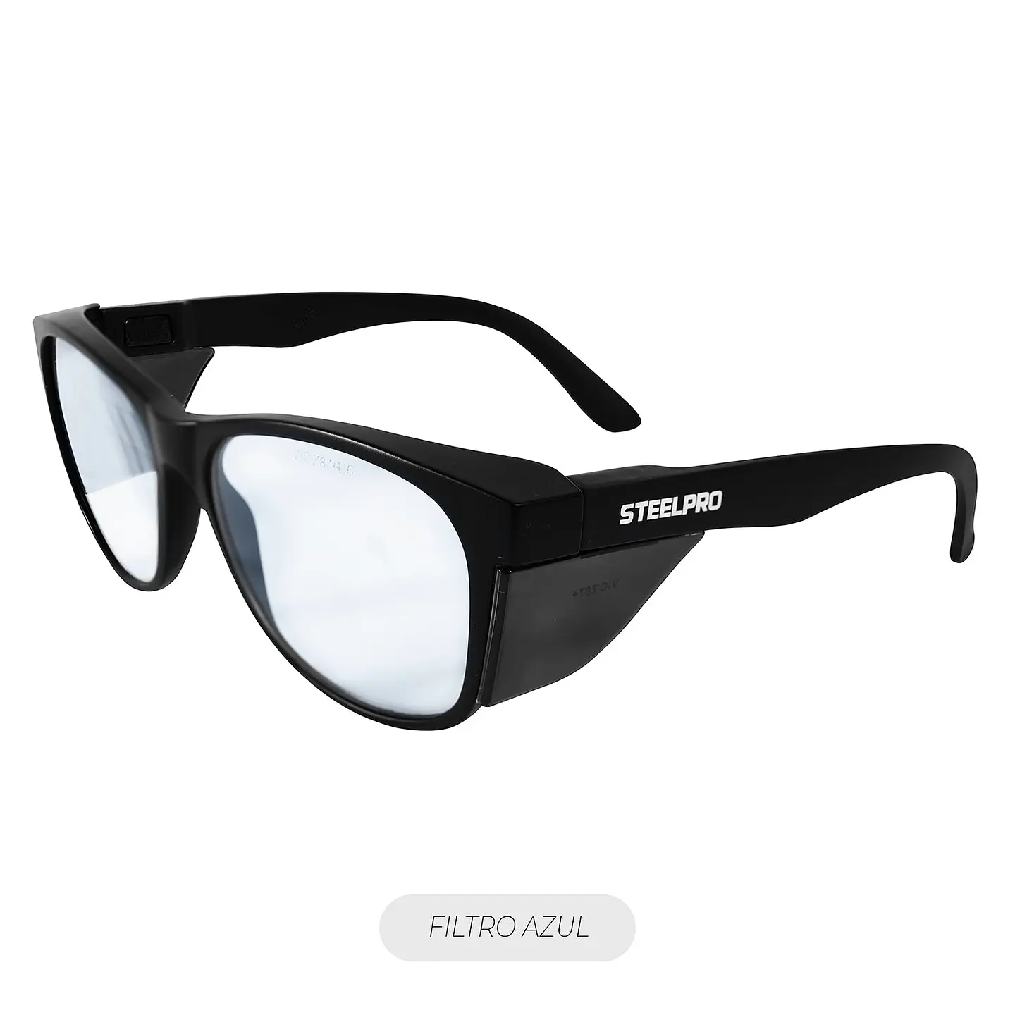 Lente de Seguridad Safeblack Claro Blue Blocker Steelpro 1