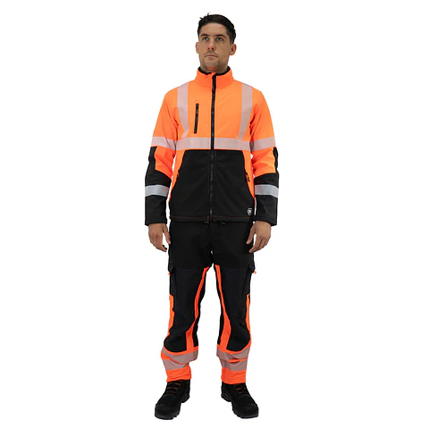 Chaqueta Softshell HW Oklan Rojo Fluor