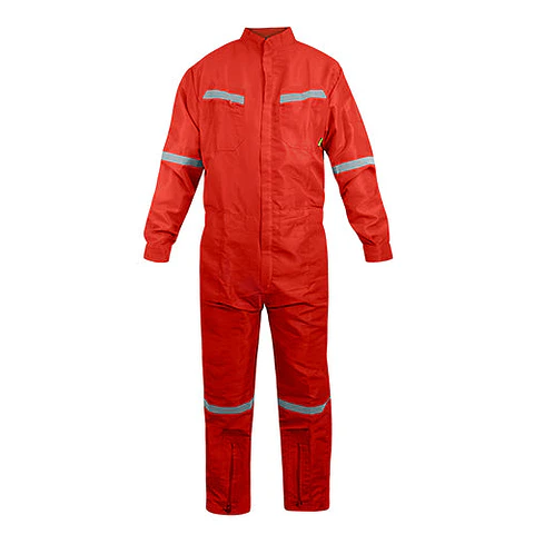 Overol Poplin Alaska C/cinta Rojo