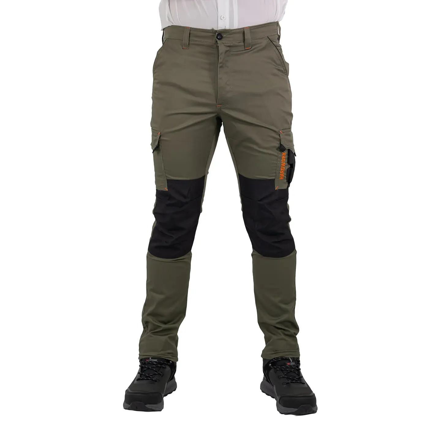 Pantalon Cargo HW Dakota Spandex Verde Oliva 1