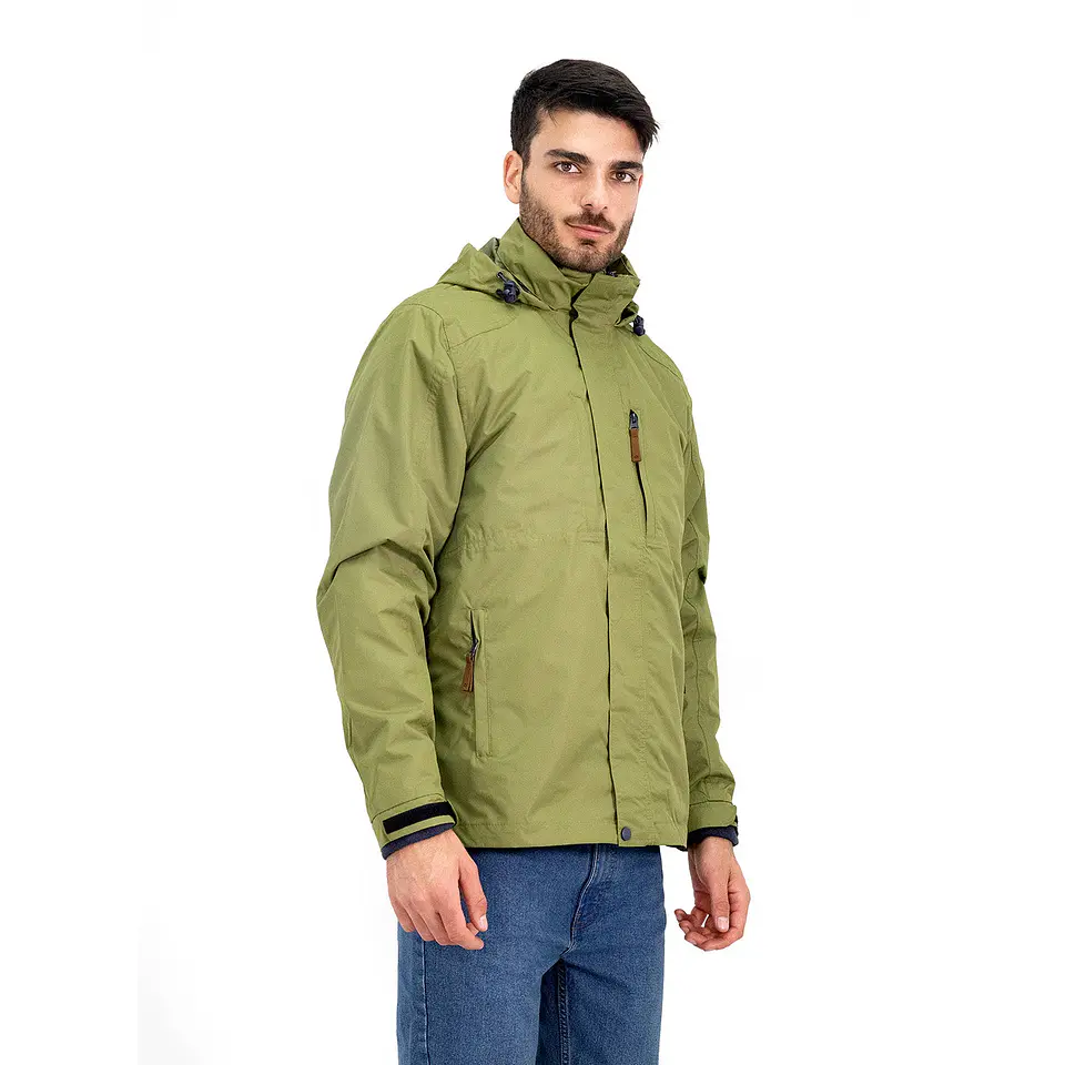 Parka Desmontable Quebec Ottawa 3 en 1 Verde Oliva 1