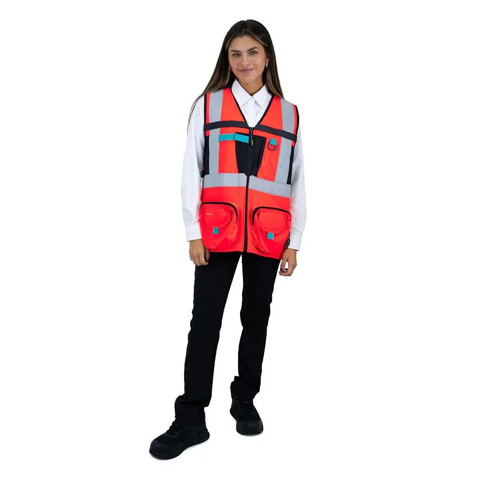 Chaleco Geologo Alaska Xpert Mujer Rojo 1