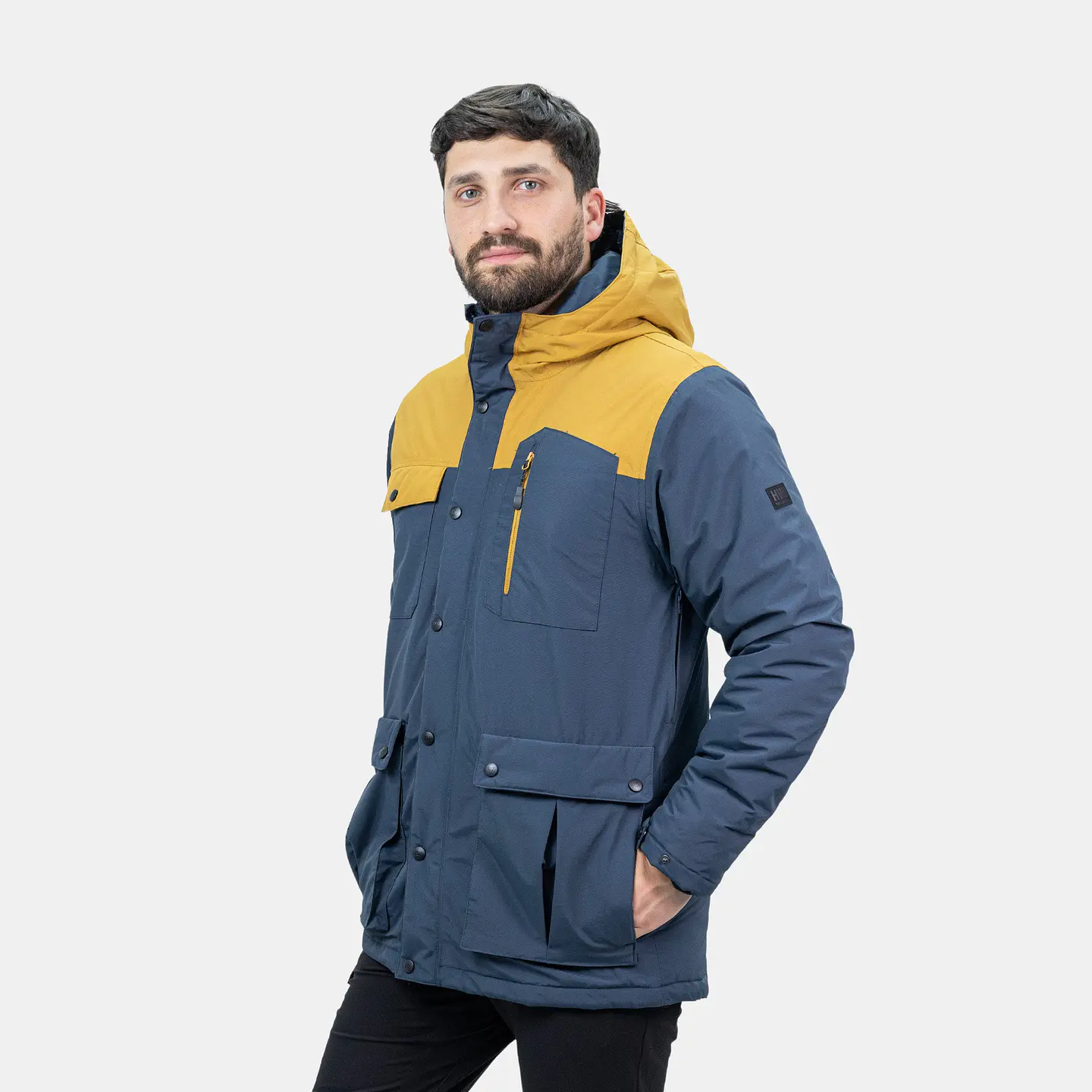 Parka HW Kodiak Azul Mostaza 1