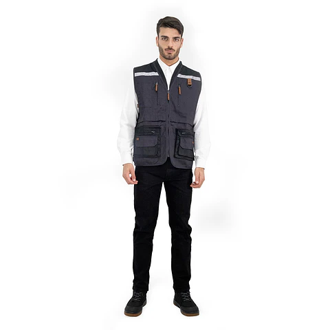 Chaleco Geologo Gabardina Quebec Azul