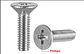 Perno Cocina Unc Cabeza Plana Ranura Phillips 1/4-20 x 3/4