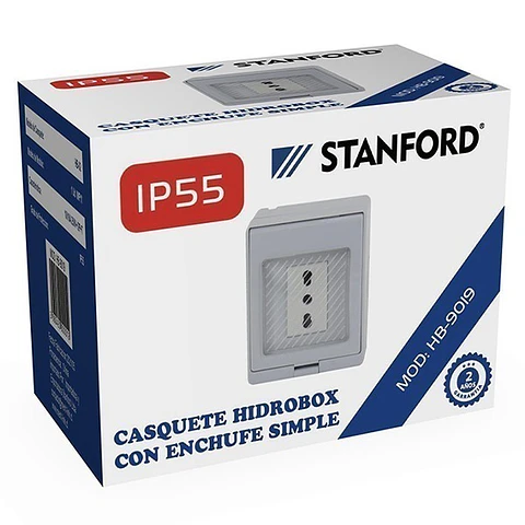 Hydrobox con Enchufe Simple 10/16A Stanford