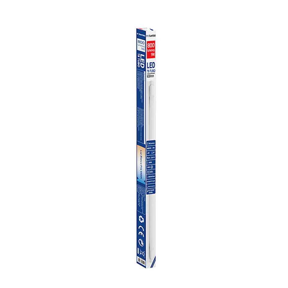 Canoa C/tubo T8-9W 6500K Stanford 1