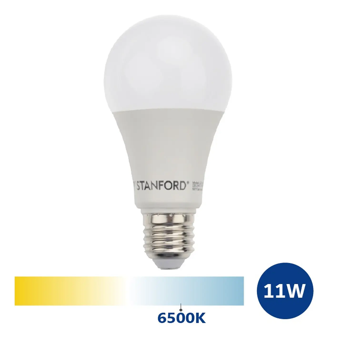 Ampolleta LED A60 Clasica 11W/6500K/E27 Stanford 1