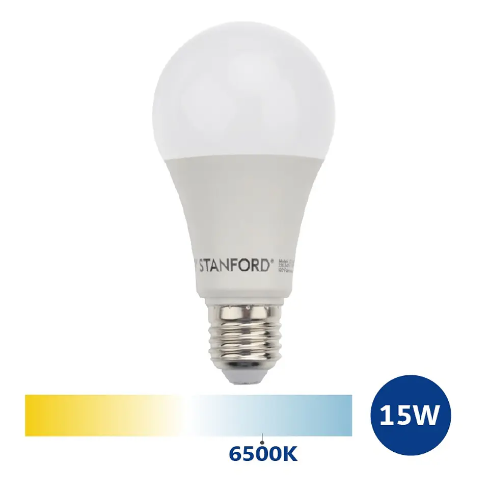 Ampolleta LED A65 Clasica 15W/6500K/E27 Stanford 1