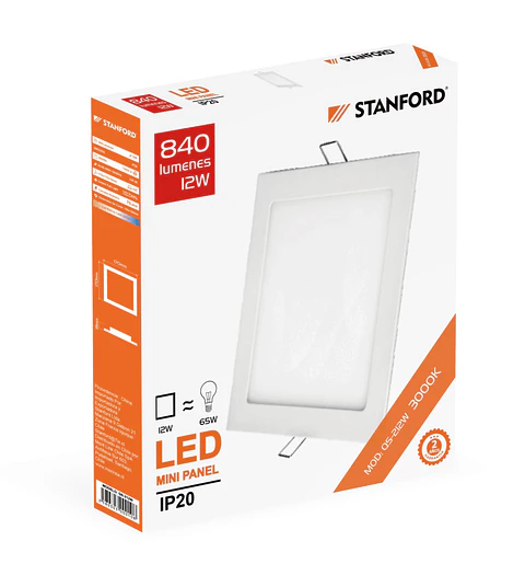 Panel Cuadrado Embutido 18W 3000K Stanford