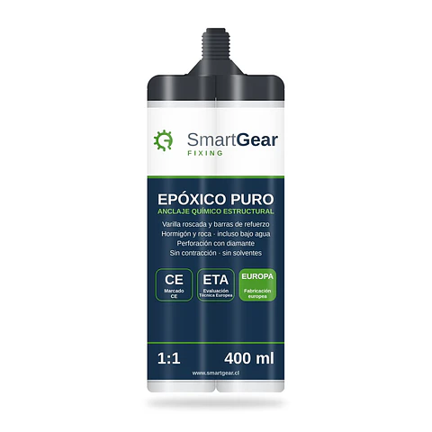 Anclaje químico epóxico puro SmartGear FIXING 400 ml · A pedido