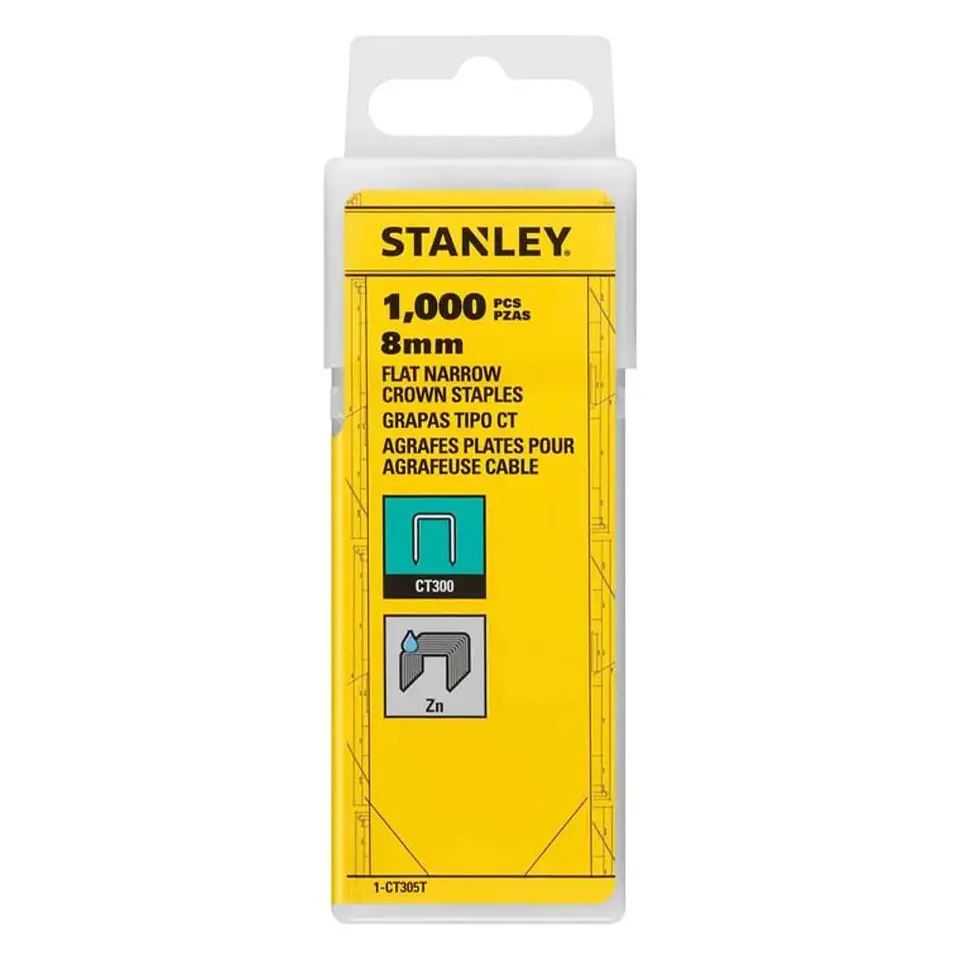 Grapa Tipo Ct 8MM 1000u Stanley 1