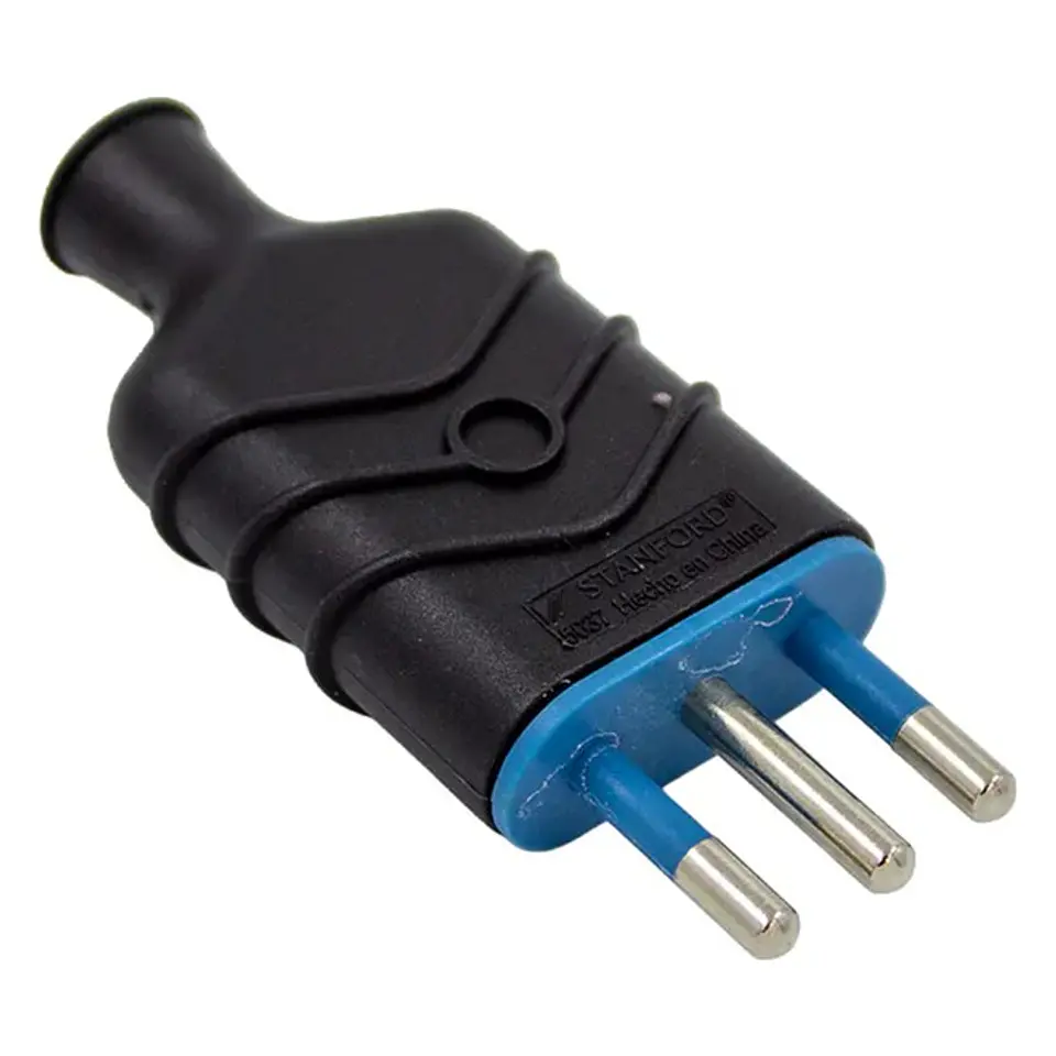 Enchufe Volante Pesado Hembra 16A 250V Negro Stanford 1