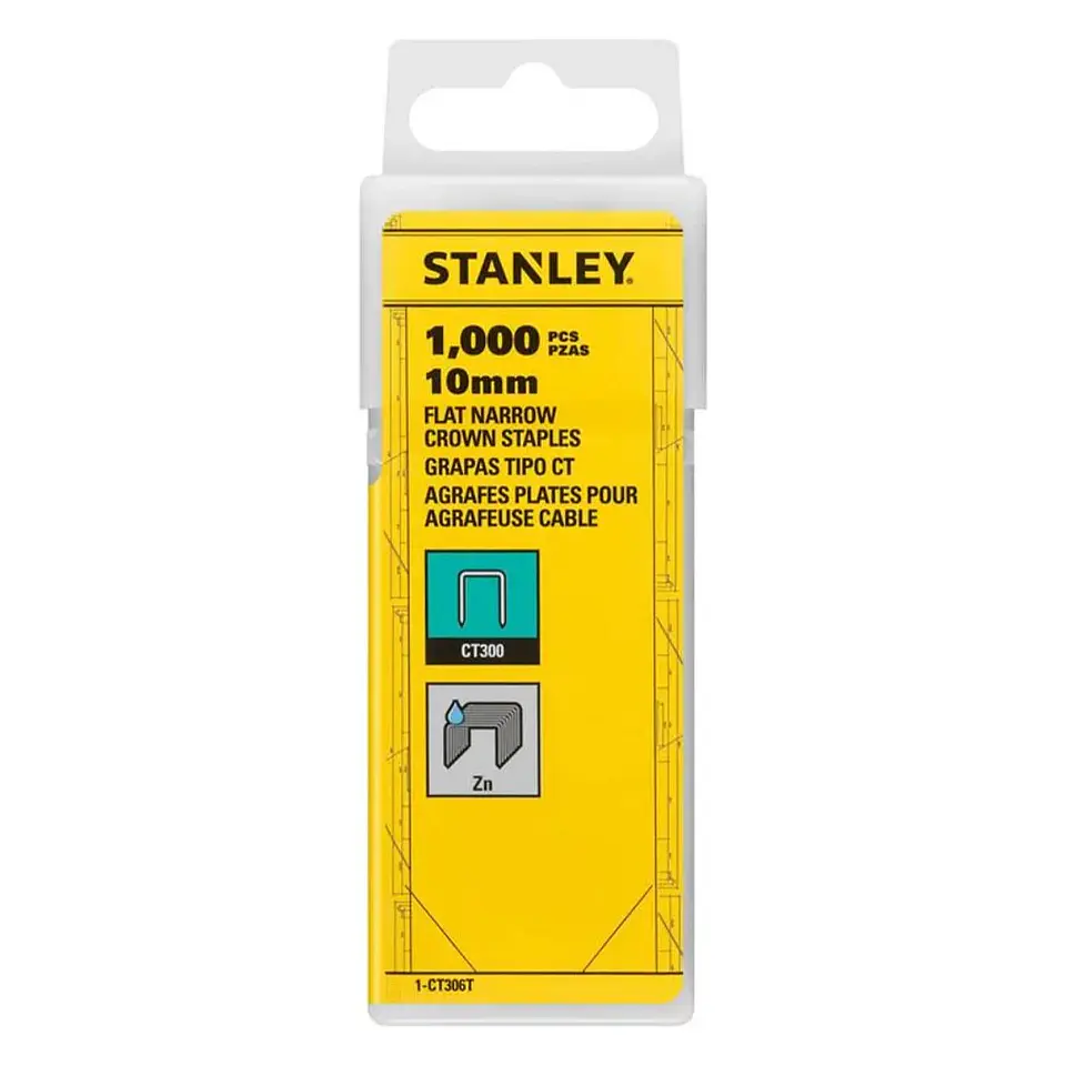 Grapa Tipo Ct 10MM 1000u Stanley 1