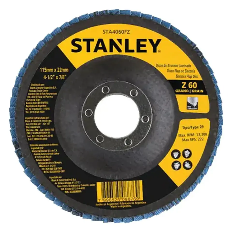 Stanley Disco Lija Flap Zirconia 4.5