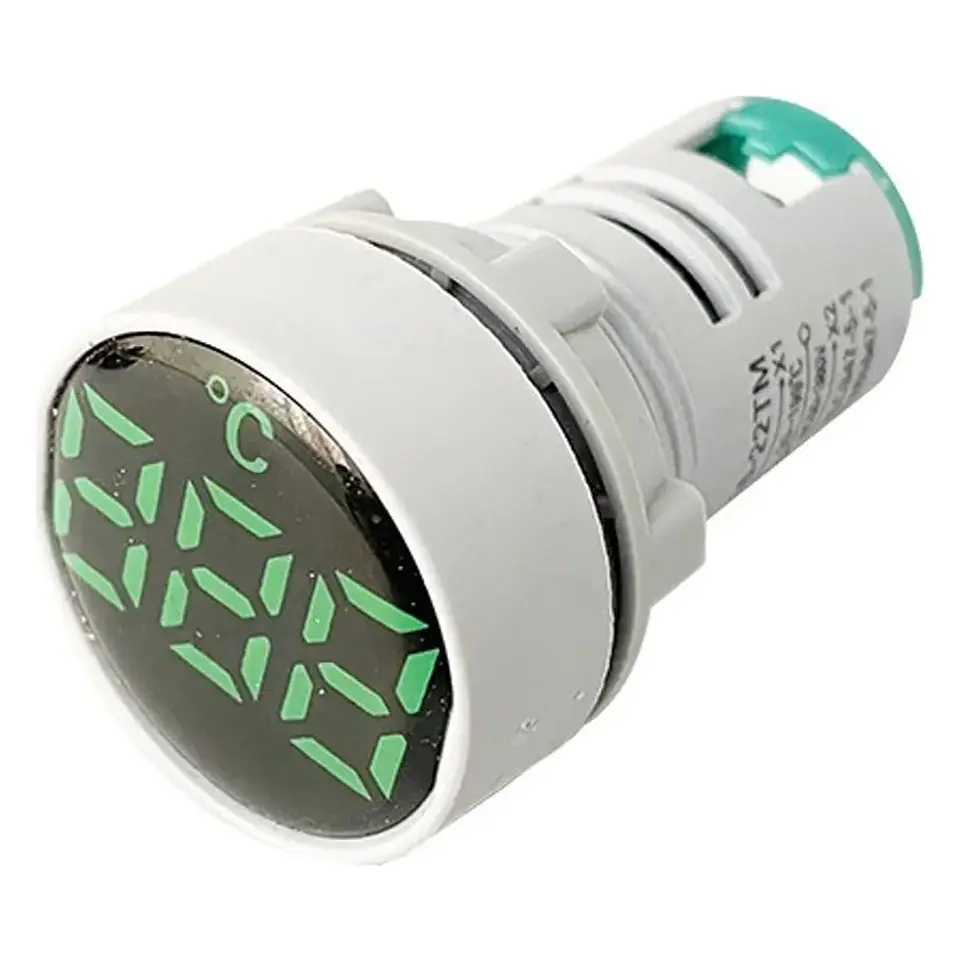 Luzpiloto Verde LED C/termometro -25A +100C.380V Stanford 1