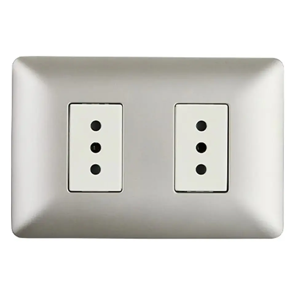Enchufe Doble 10A 250V (champagne) Stanford 1