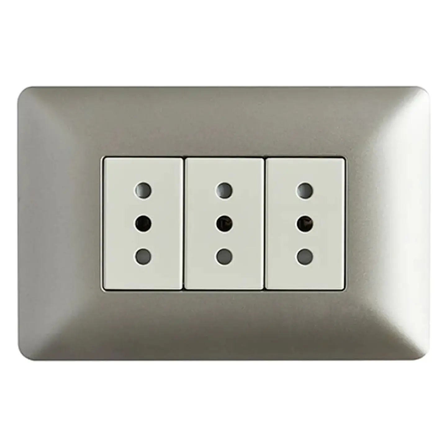 Enchufe Triple 10A 250V (champagne) Stanford 1