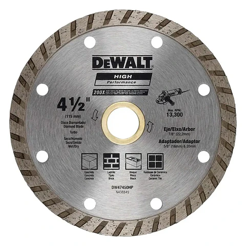 D. Diam. Ranurado Dw 115X0.08X22 HP DeWalt