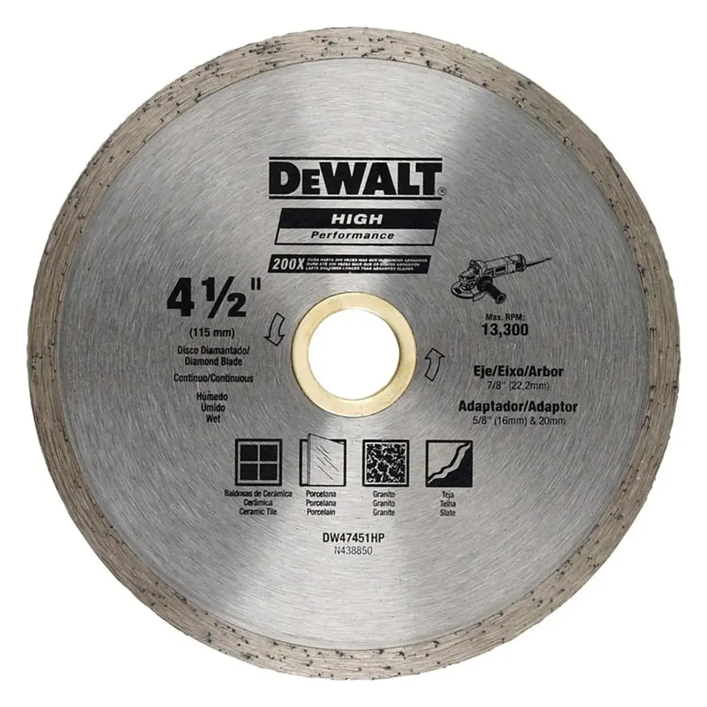 D. Diam. Continuo Dw 115X0.08X22 HP DeWalt 1