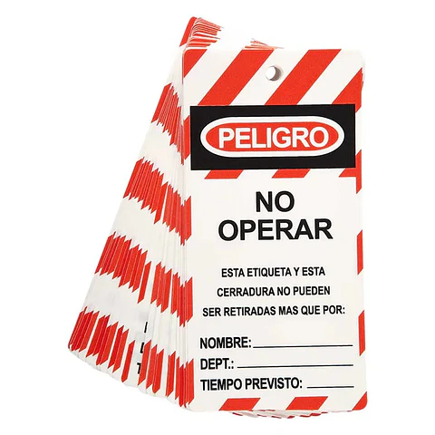 Tarjeta No Operar Lock Out Pack -25 Steelpro