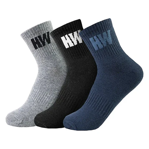 Tripack Calcetines HW Algodon Tobillero Mujer