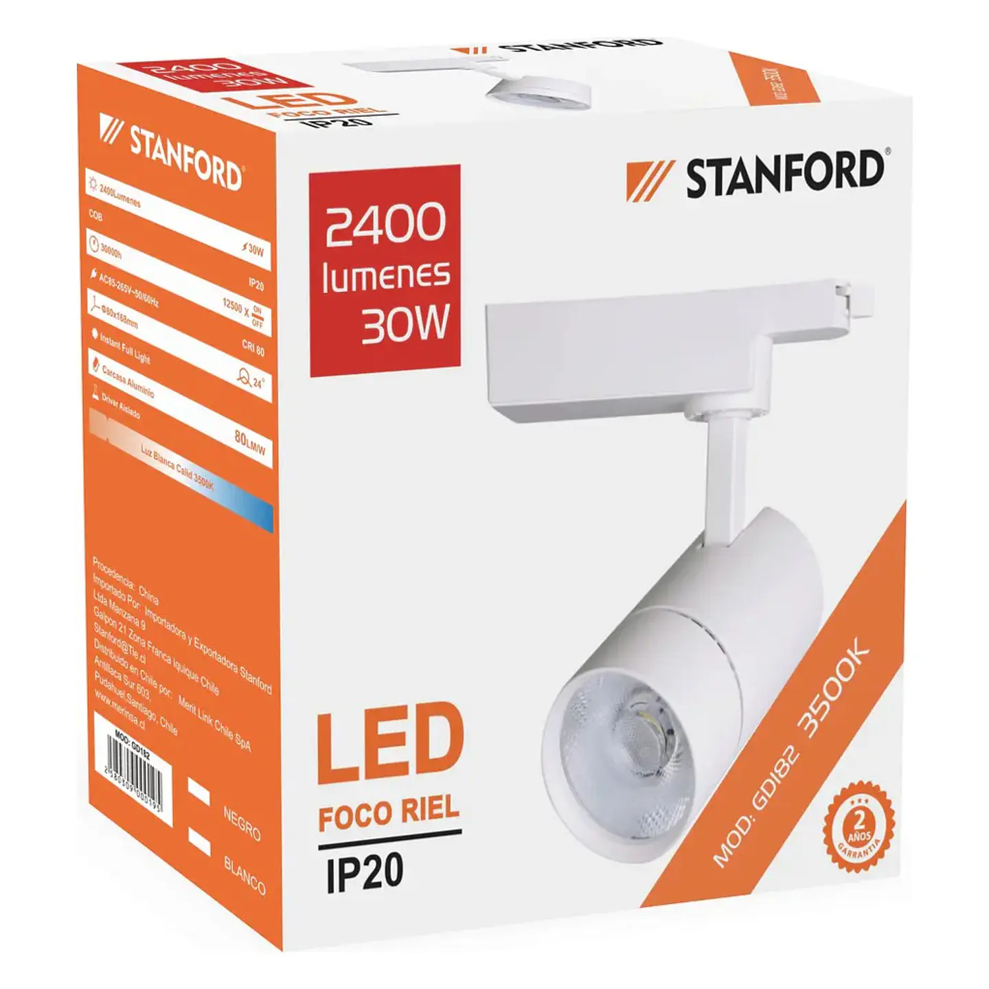 Foco Spot 40W Blanco 3500K Stanford 1