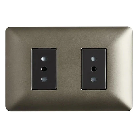 Enchufe Doble 10A 250V (cafe) Stanford