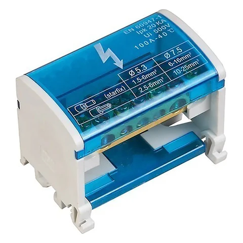 Barra Repartidora Bipolar 7 POLOS.125A.500VAC.20KA Stanford