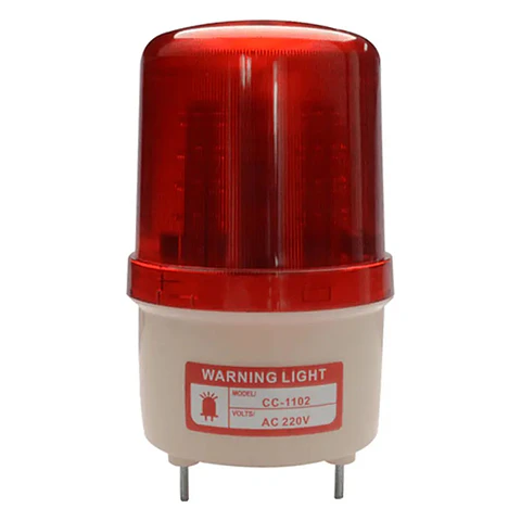 Baliza LED Destellante. Roja. 220V. IP44. ?? 102MM Stanford