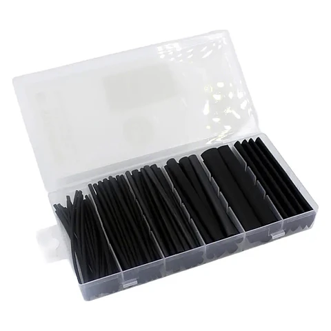 Kit Manga Termocontraible 100PZAS Negro Stanford