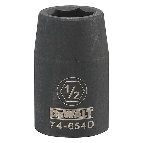 Dado de Impacto 1/2" 6P Encastre 1/2" DeWalt