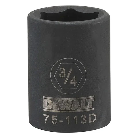 Dado de Impacto 3/4" 6P Encastre 1/2" DeWalt