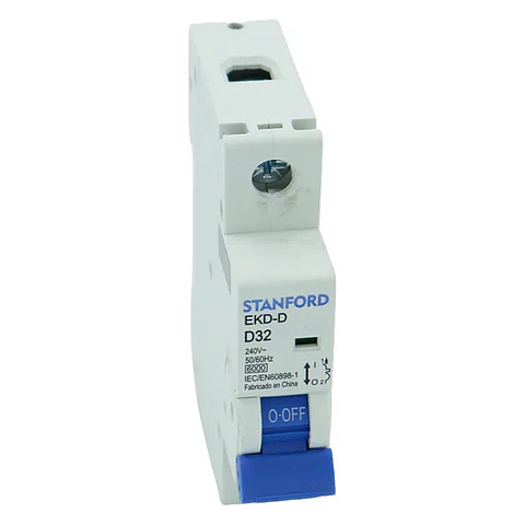 Interruptor Automatico 6KA. Curva D. 1X32A Stanford