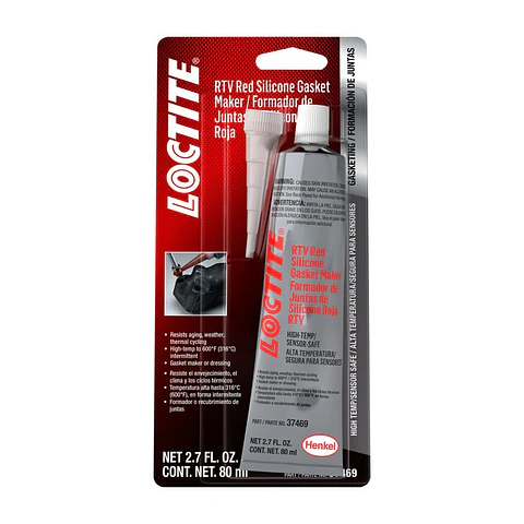 Loctite SI 596 Silicona Roja Alta Temperatura 300 ml