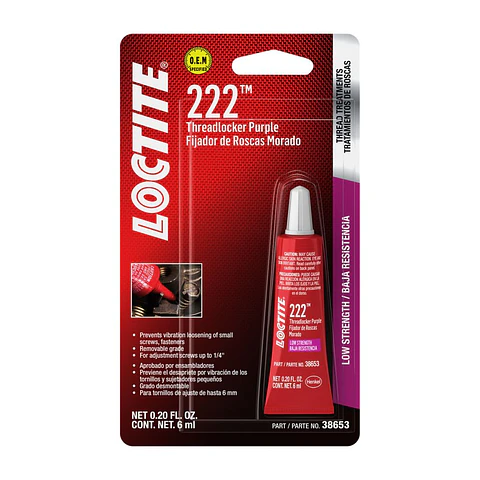 Loctite 222 Trabador de Roscas Baja Resistencia 250 ml