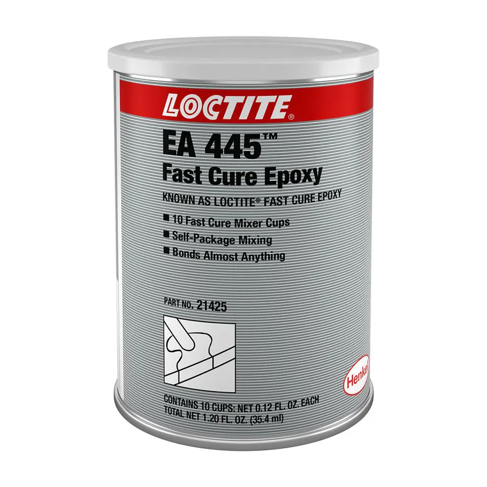 Loctite EA 445 Epóxico de Curado Rápido en Vasos Mezcladores (10 un) 1