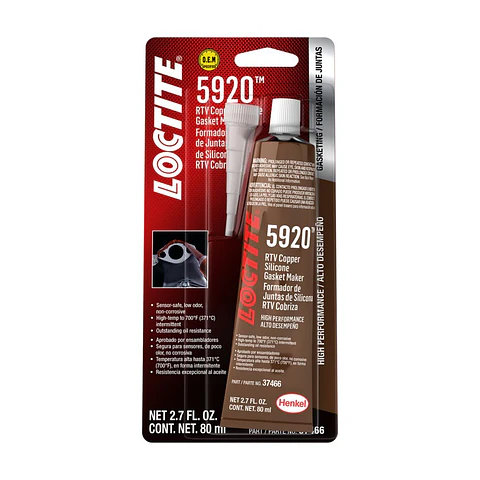 Loctite SI 5920 Silicona Cobre Alta Temperatura 80 ml
