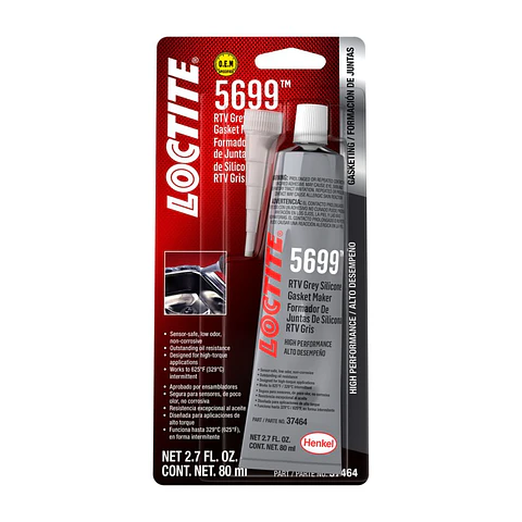 Loctite SI 5699 Silicona Gris Alto Desempeño 70 ml