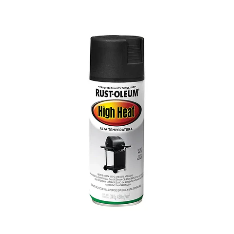 Pintura en Spray High Heat Alta Temperatura Negro Mate 340 g Rust-Oleum