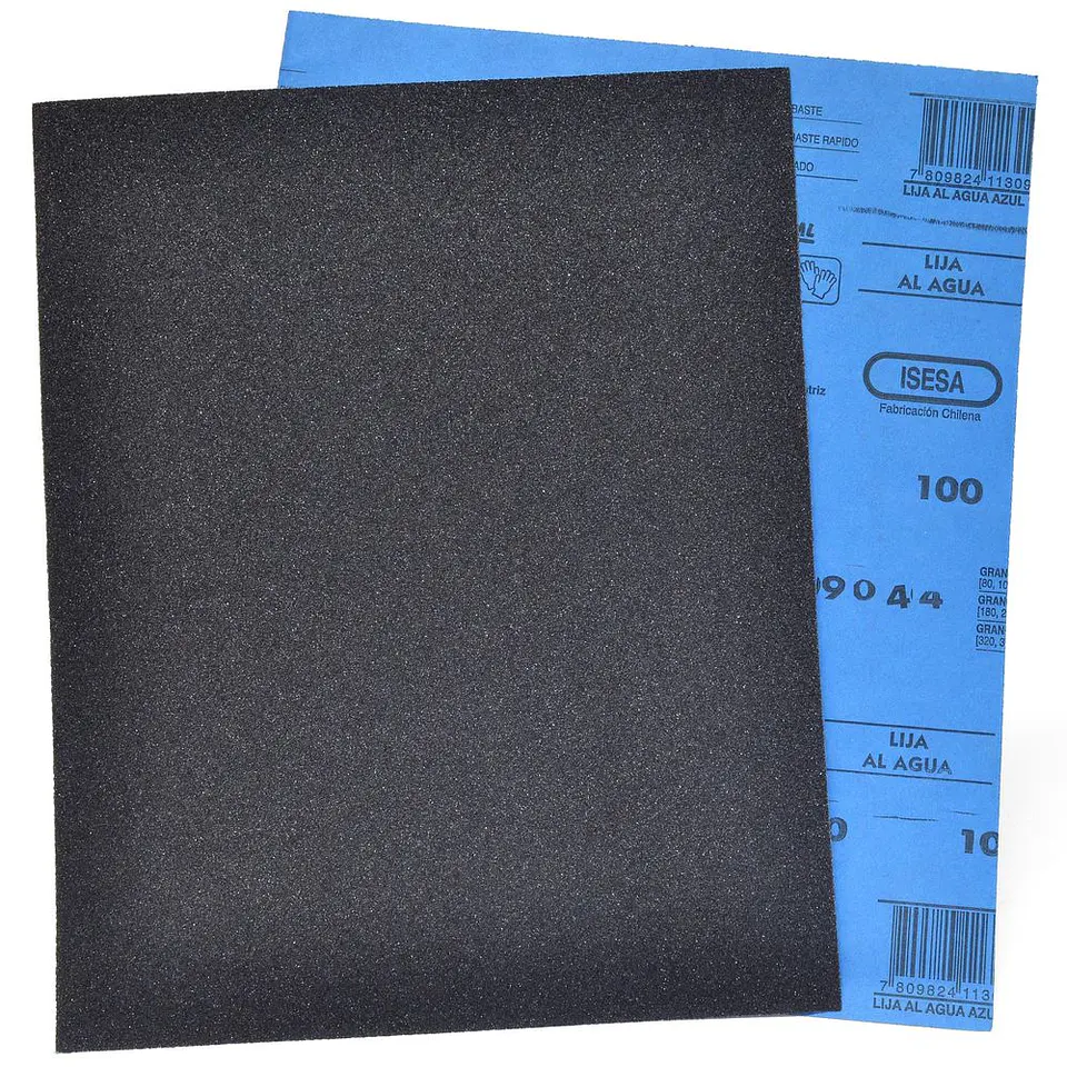 Lija al Agua Oxido de Aluminio - Metal - Grano 100 - Isesa 1