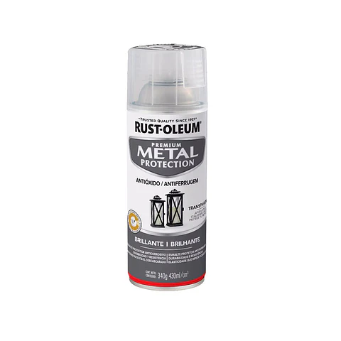 Pintura en Spray Metal Protection Transparente Brillante 340 g Rust-Oleum