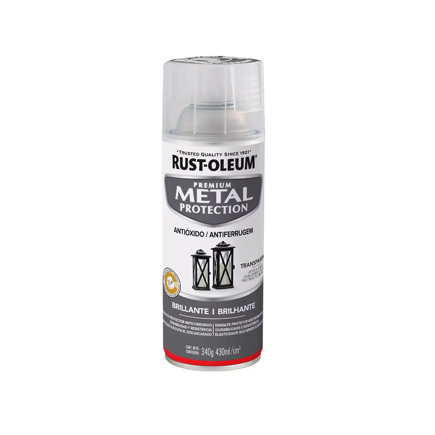 Pintura en Spray Metal Protection Transparente Brillante 340 g Rust-Oleum 1